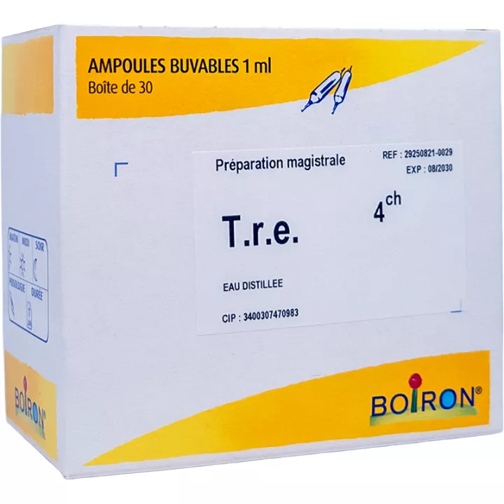 TRE Fabric reticuloendothelial 8DH drinkable homeopathy Boiron bulbs