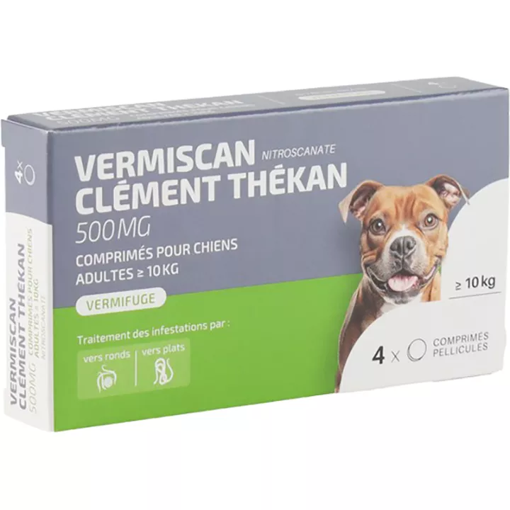 VermiScan Scanil Vermifuge Chiens Clément Thékan 4 Comprimés