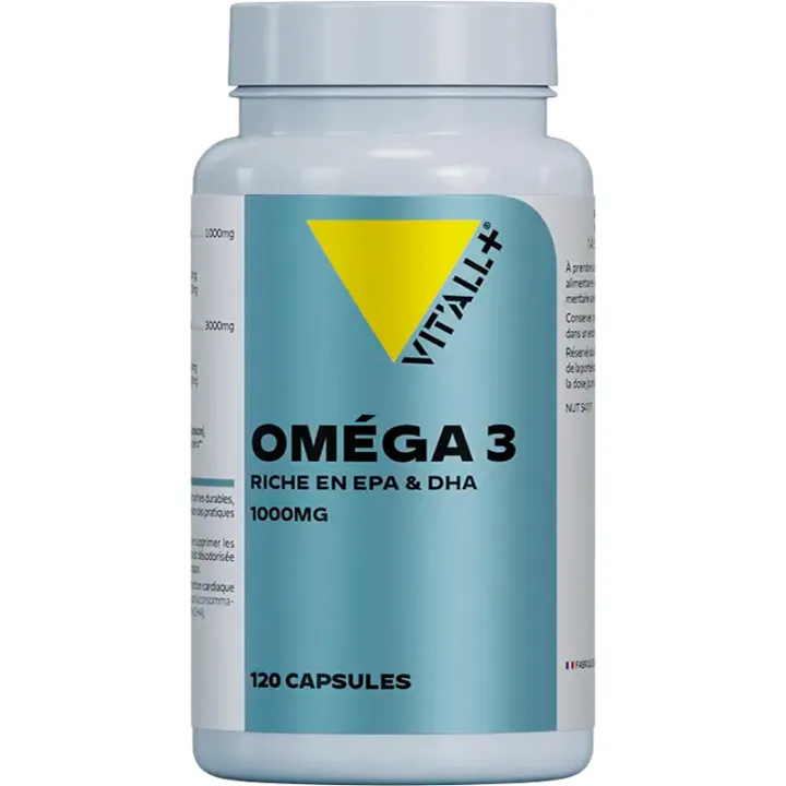 Vitall+ Omega 3 Aceite de Pescado 1000mg cápsulas