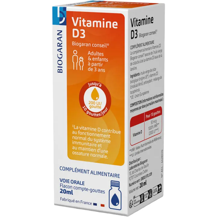 Granions Vitamine D3 1000IU 20 ml