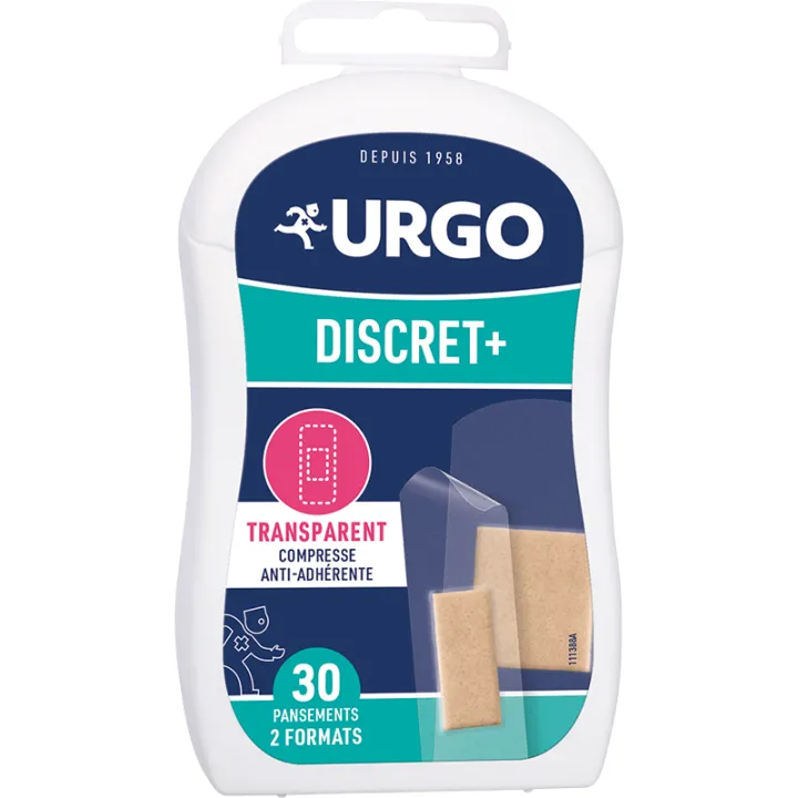 Urgo Discret Pansement Support Transparent Boîte de 30