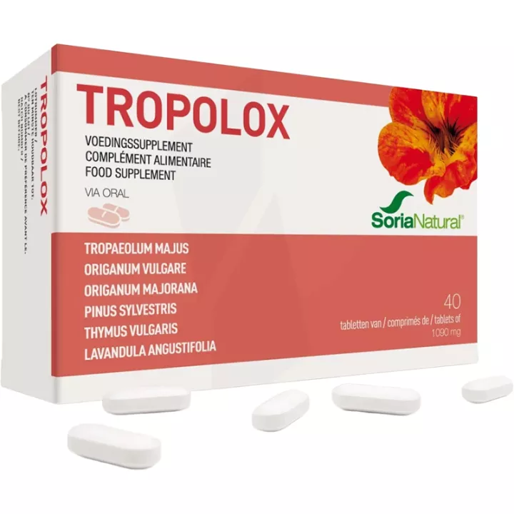 Soria Natural Tropolox Defensas Naturales y Antiséptico 40 comprimidos