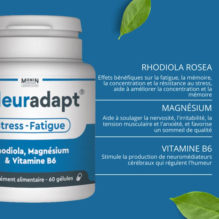 Monin Neuradapt Estrés Fatiga 60 cápsulas