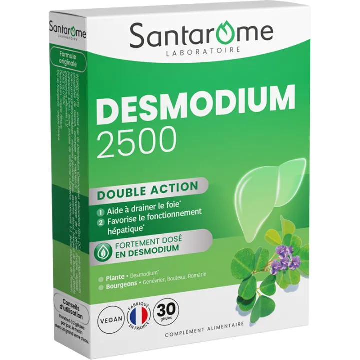 Santarome Desmodium 2500 Liver Detoxifier 30 Capsules
