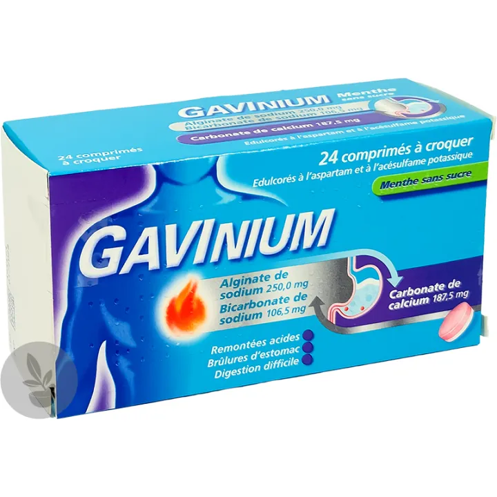 Gavinium Menthe Brûlures d’Estomac & Reflux Gastriques