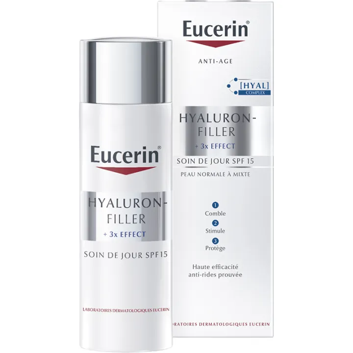 Eucerin Hyaluron-Filler +3x Effect Day Care Normal Combination Skin Spf 15