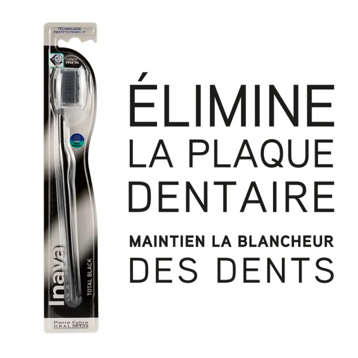 Cepillo de dientes Inava Total Black