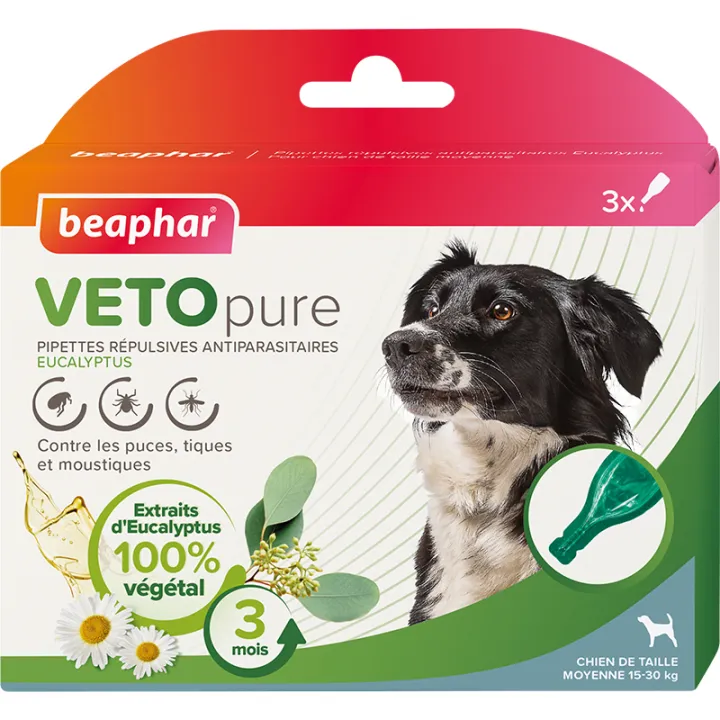 Beaphar Vetopure Repelente de Plagas Pipetas Para Perros