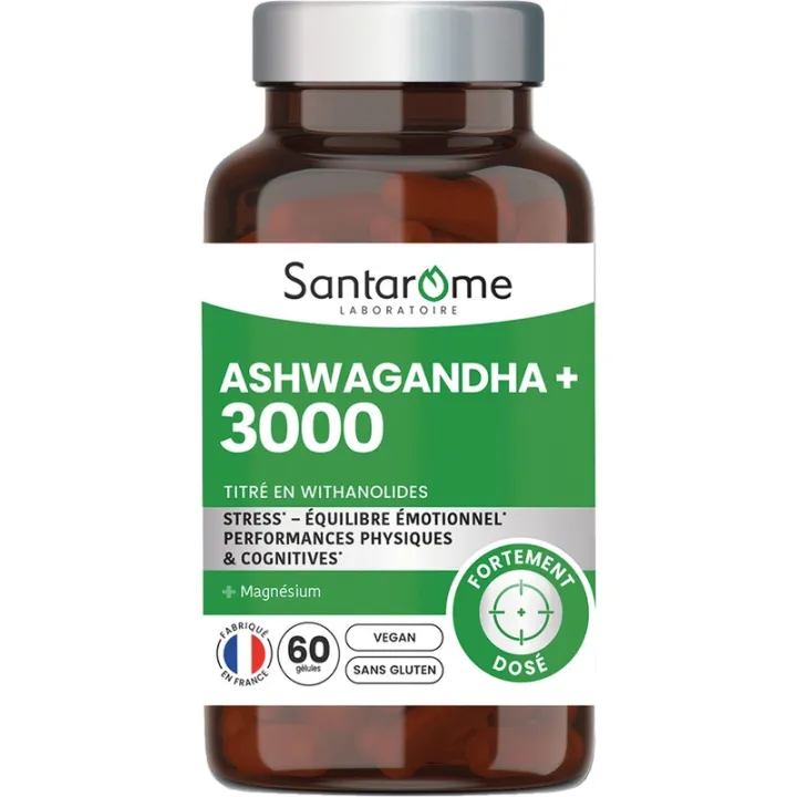 Santarome Ashwagandha+ 3000, 60 capsules