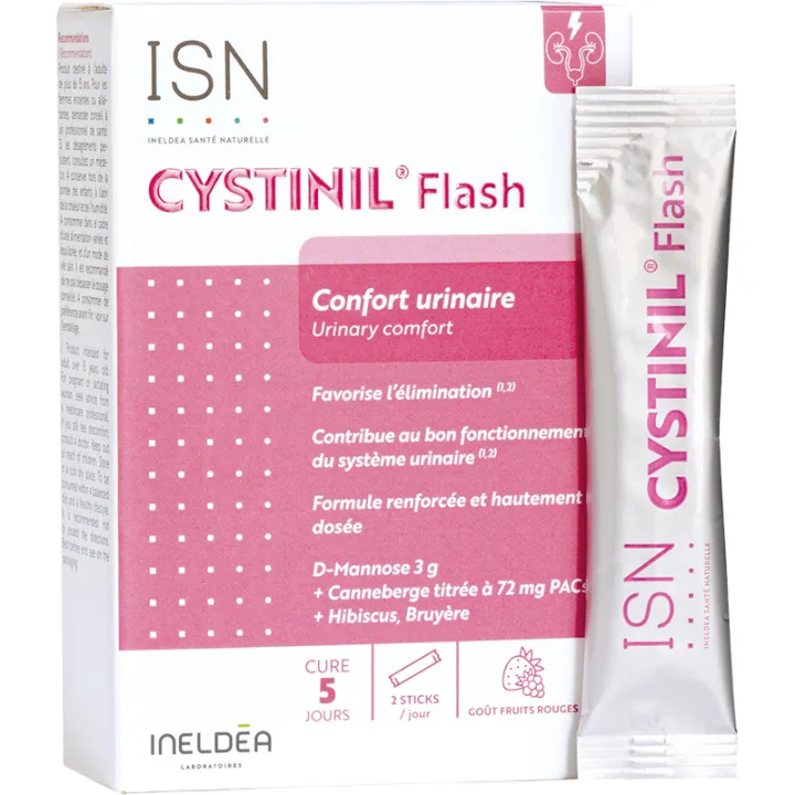 Cystinil Flash Confort Urinaire Ineldéa 10 sticks