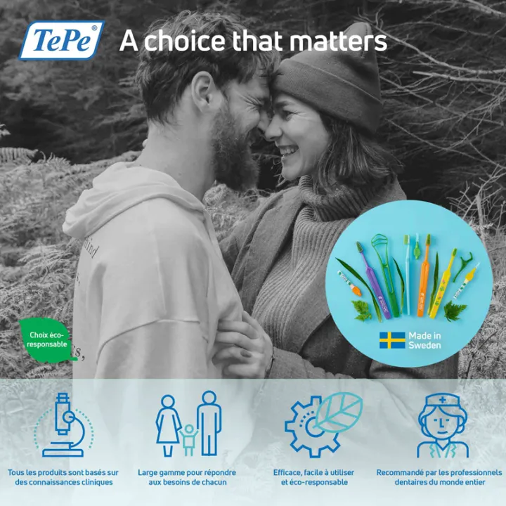 Tepe Interdental Brushes Angle with Handle x6