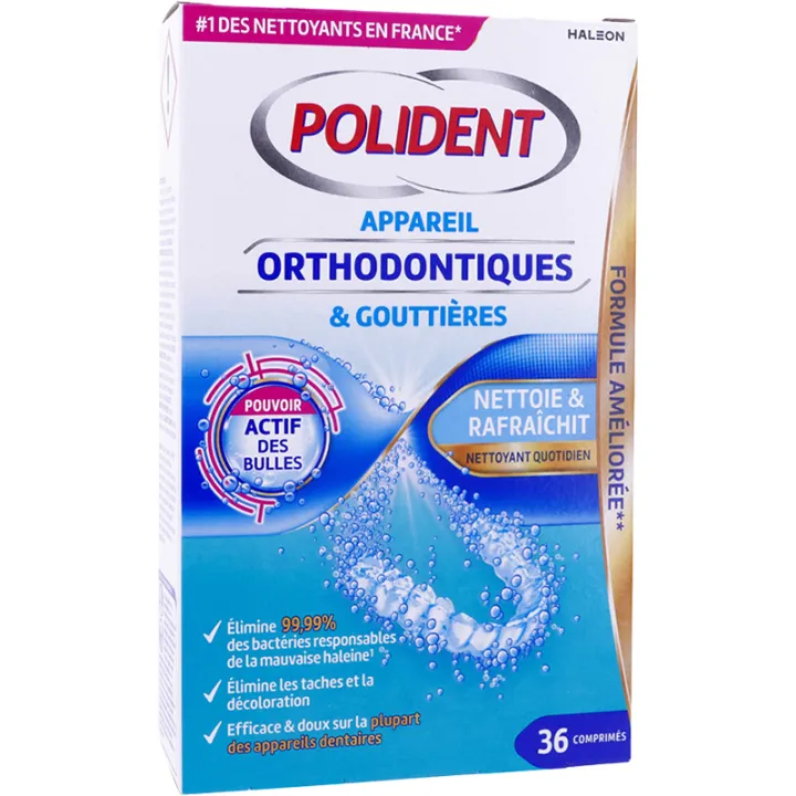 Polident Reiniger für kieferorthopädische Geräte & Schienen 36 Tabletten
