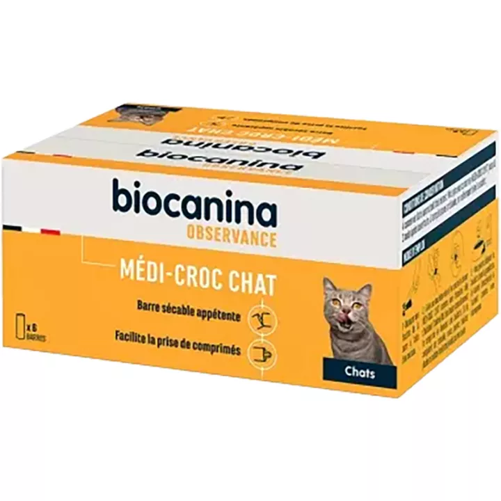 Biocanina Médi-Croc Chat 6 barres sécables appétentes