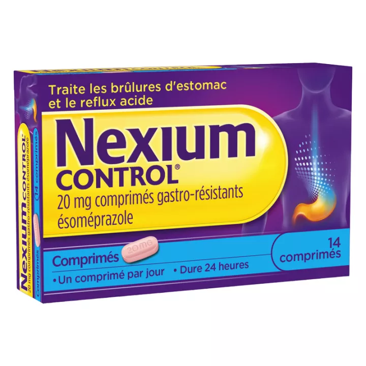 Nexium Control 20 mg Ésoméprazole comprimés gastro-résistants