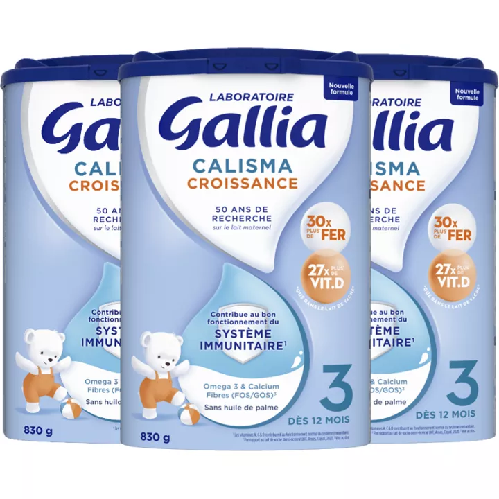 Gallia Calisma Crecimiento 3 Sistema Inmunitario A partir de 12 meses 800 g