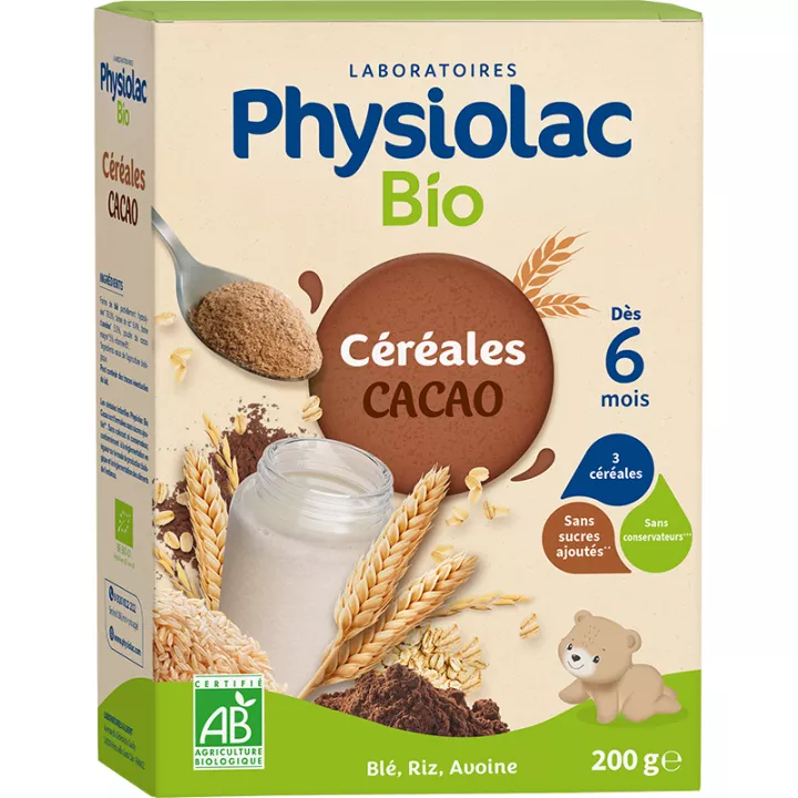Physiolac Cereali biologici Farina di cacao 200 g