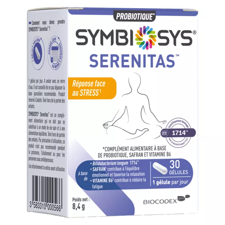 Symbiosys Serenitas Probiotique Stress 30 gélules