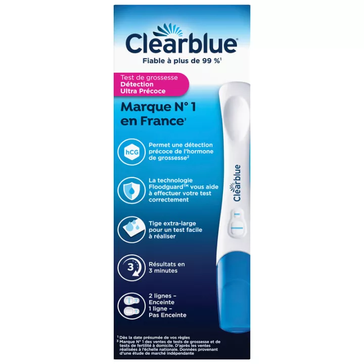 Clearblue Test de Grossesse Ultra Précoce en Vente en Pharmacie