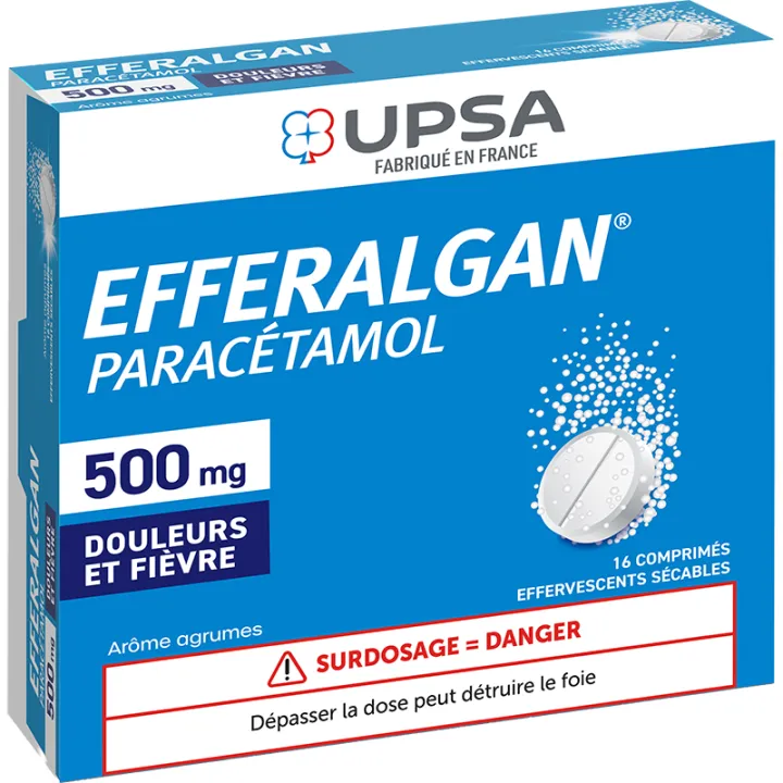 EfferalganMed Paracetamol 500 mg 16 bruistabletten