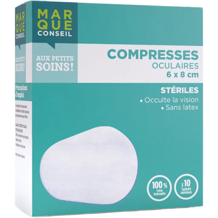 Marque Conseil sterile eye compresses x10