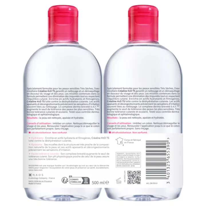 Crealine TS H2O micelas Solution Bioderma 500 ml
