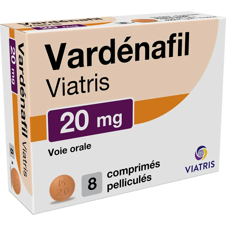 Vardenafil 20 mg Viatris Traitement Érectile comprimés
