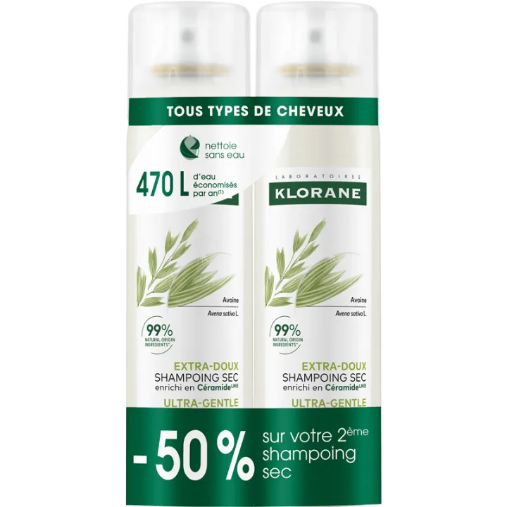 Klorane Extra-Gentle Dry Shampoo Enriched with Ceramide Like 