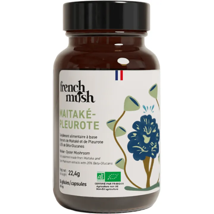 French Mush Maitaké Pleurote Équilibre Glycémique & Perte de Poids 56 gélules