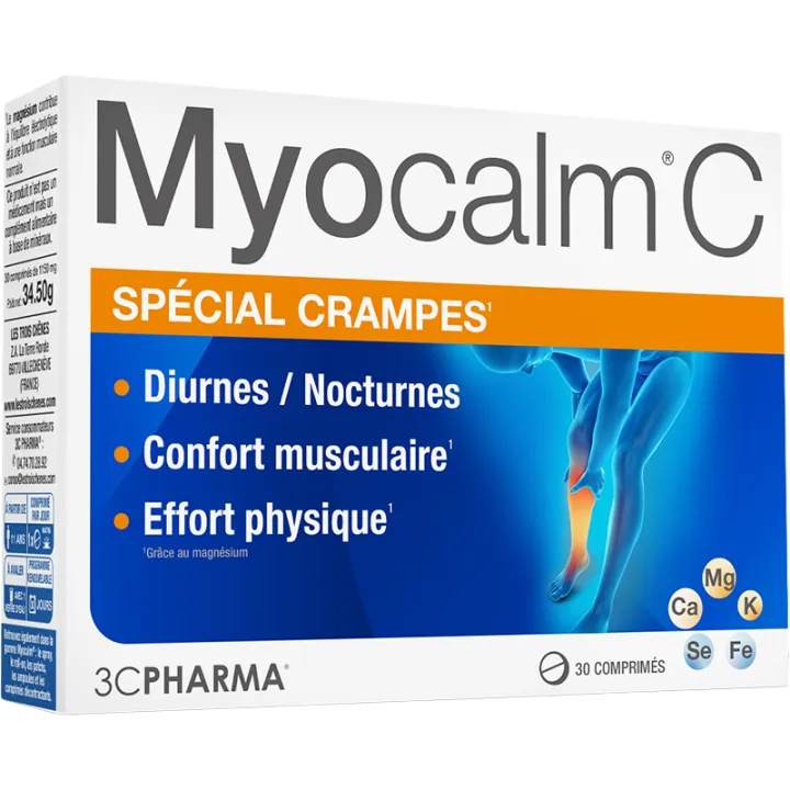 3C Pharma Myocalm C Calambres 30 comprimidos