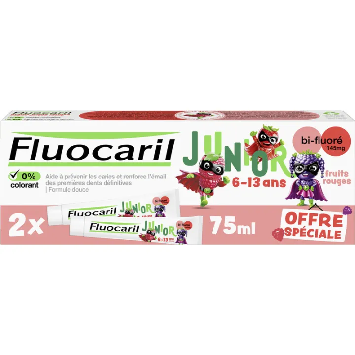 Fluocaril Junior 6-12 Jahre Zahngel Rote Früchte