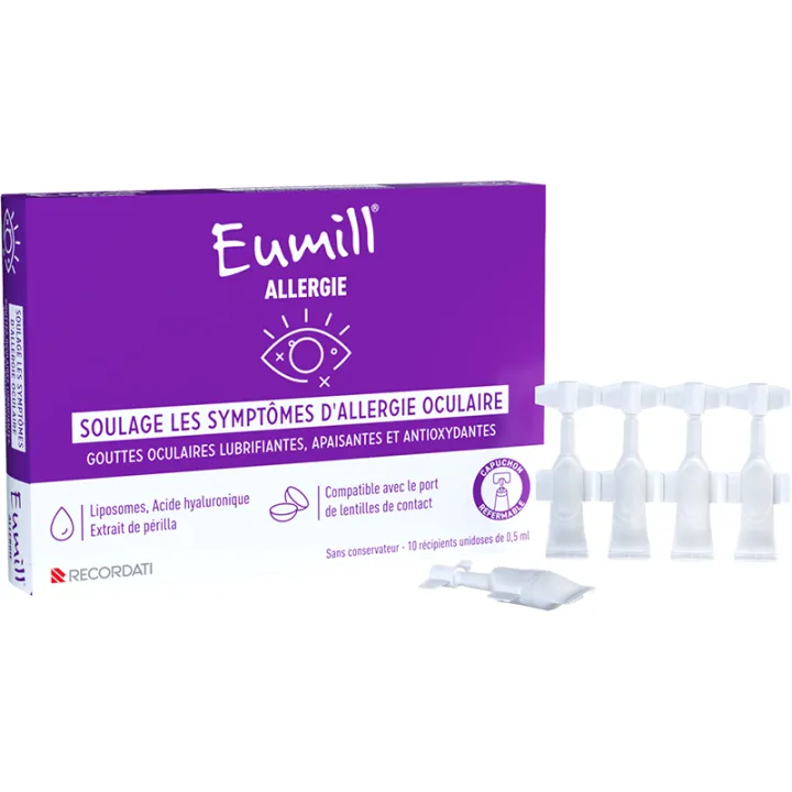 Успокаивающие капли для глаз от аллергии Eumill