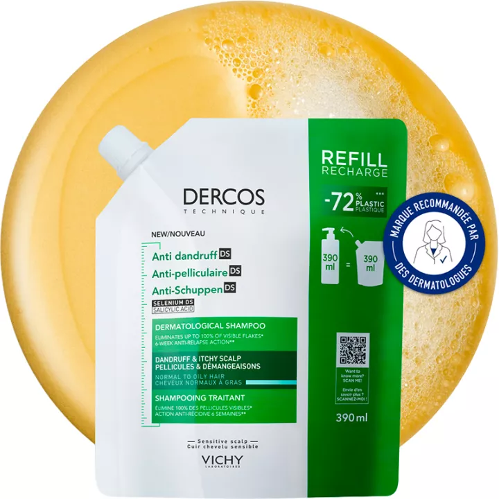 Dercos Anti-Dandruff DS Oily Hair Treatment Shampoo