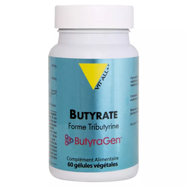 Vitall + ButyraGen Tributyrine Complexe 60 Gélules Végétales