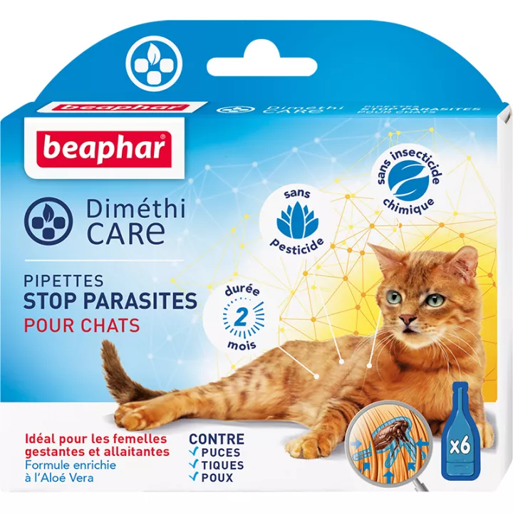 Beaphar Dimethicare 6 пипеток Stop Parasites для кошек