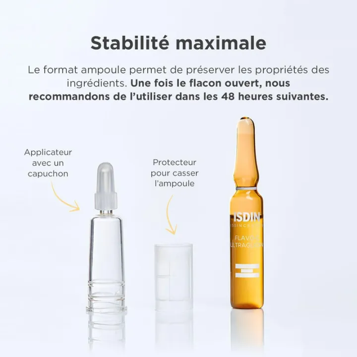 Isdin Flavo C Ultraglican Serum ampoule