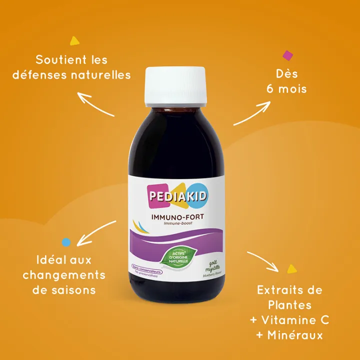 Pediakid Immuno fort blueberry syrup 125 ml