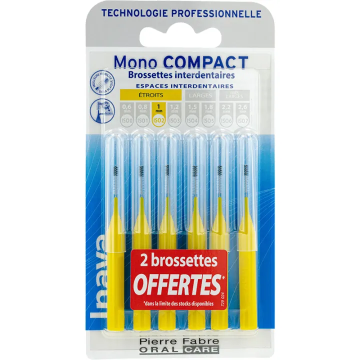 Inava Mono Compact Escovas interdentais 1 mm