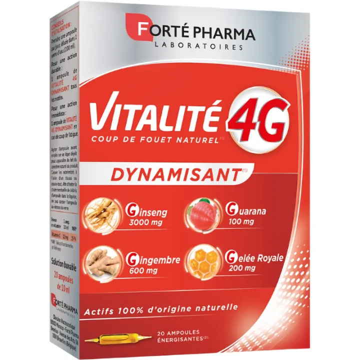 Forté Pharma Vitalité 4G – belebende Ampullen