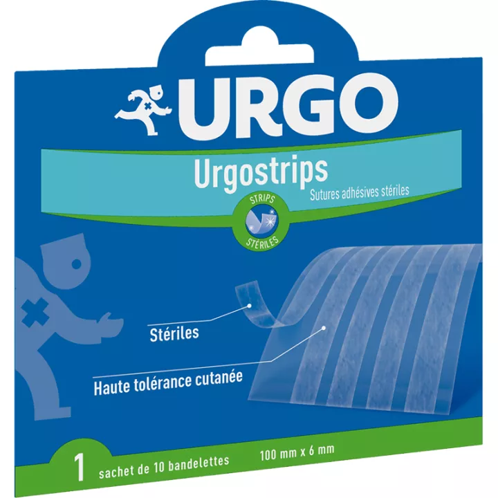 Стерильные швы Urgostrips 10 полосок 6 x 100 мм