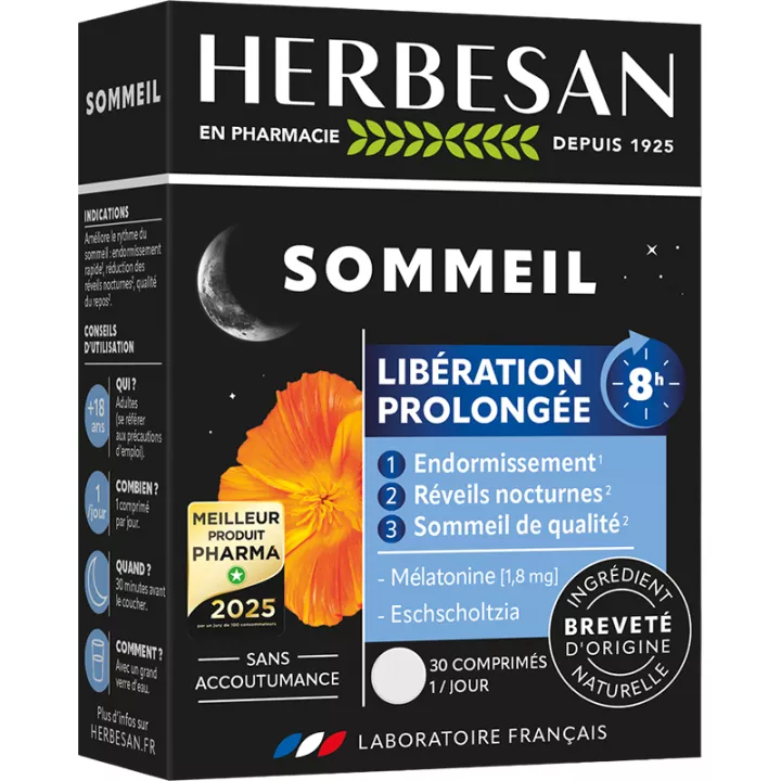 Herbesan Schlaf Verlängerte Freisetzung 8H 30 Tabletten