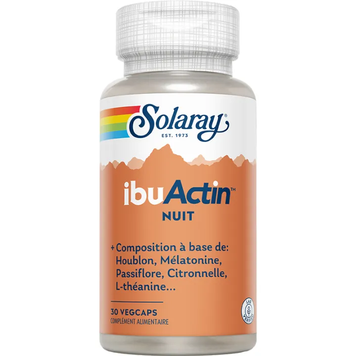 Solaray IbuActin Nuit 30 vegetarian capsules