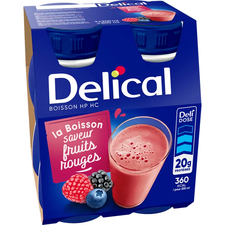 Delical Boisson HP HC Lactée 4x200ml
