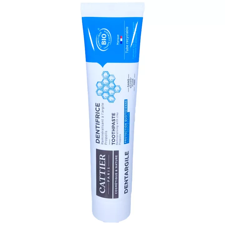 Cattier Dentargile Propolis Dentifrice Reminéralisant Bio 75 ml