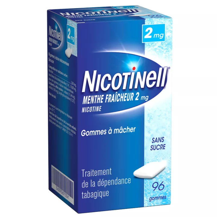 Nicotinell 2MG goma de nicotina TABACO ANTI MENTHE