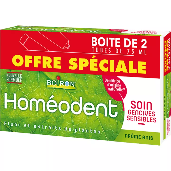 Homöodent Pflege empfindliches Zahnfleisch homöopathische Zahnpasta Boiron