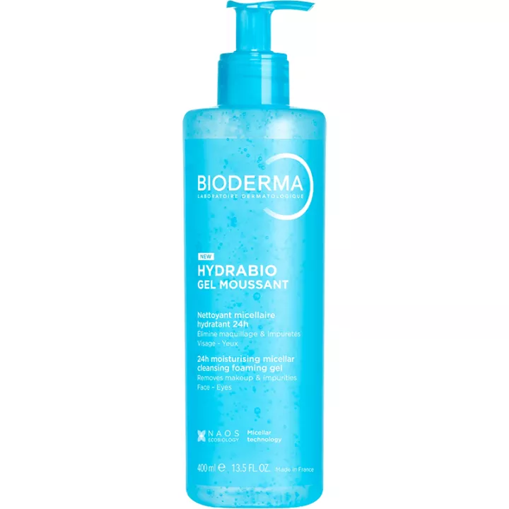 Bioderma Hydrabio Schaum-Gel Mizellen-Reinigungsgel 24h feuchtigkeitsspendend 400ml