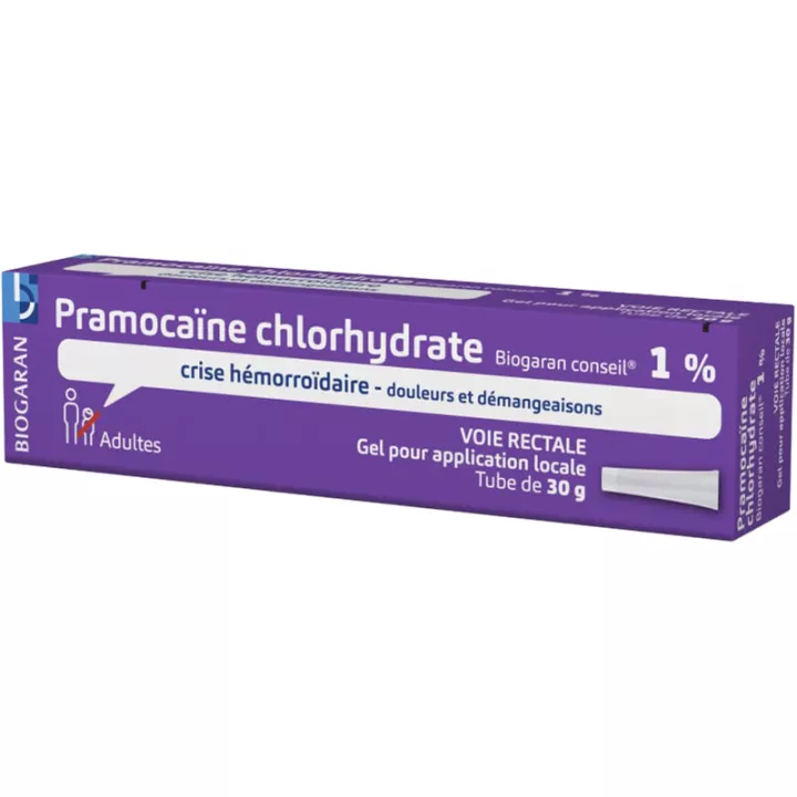 Pramocaine 1% Hämorrhoidaler Anfall biogaran OTC 30g