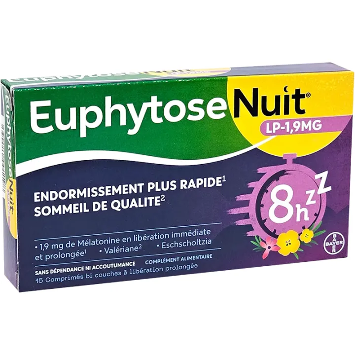Euphytose Night LP 1,9 mg Melatonina 
