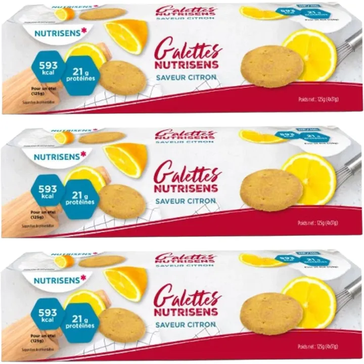 Nutrisens Galette Hyperprotéinés Hypercaloriques x3 boites