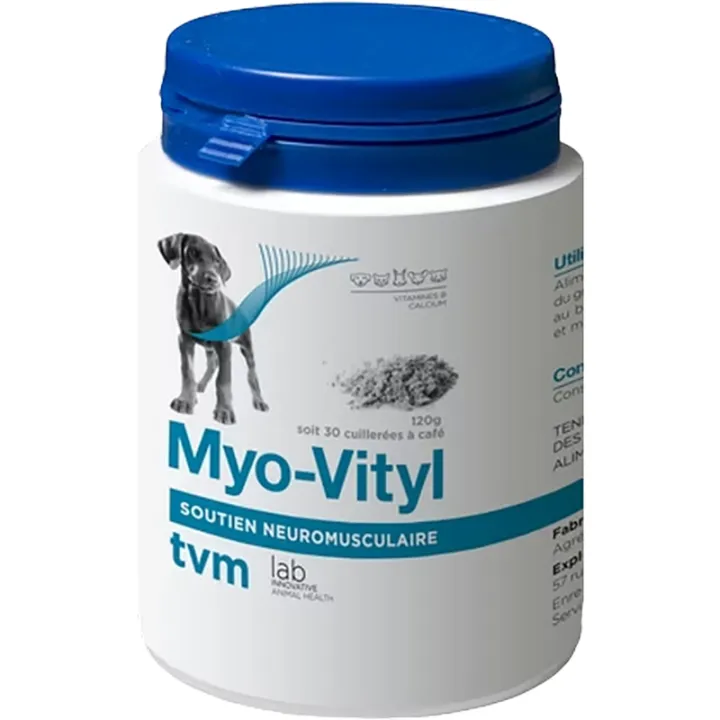TVM Myo-Vityl Soutien Neuro-musculaire Chat Chien & NAC 120g